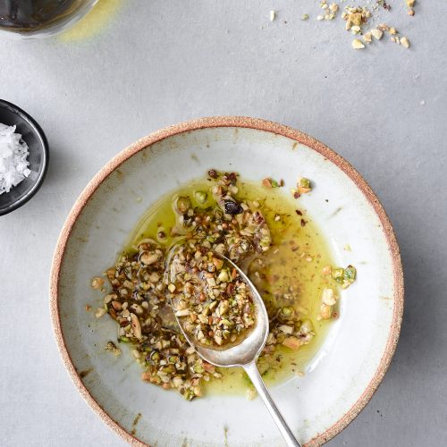 Dukkah in olive oil