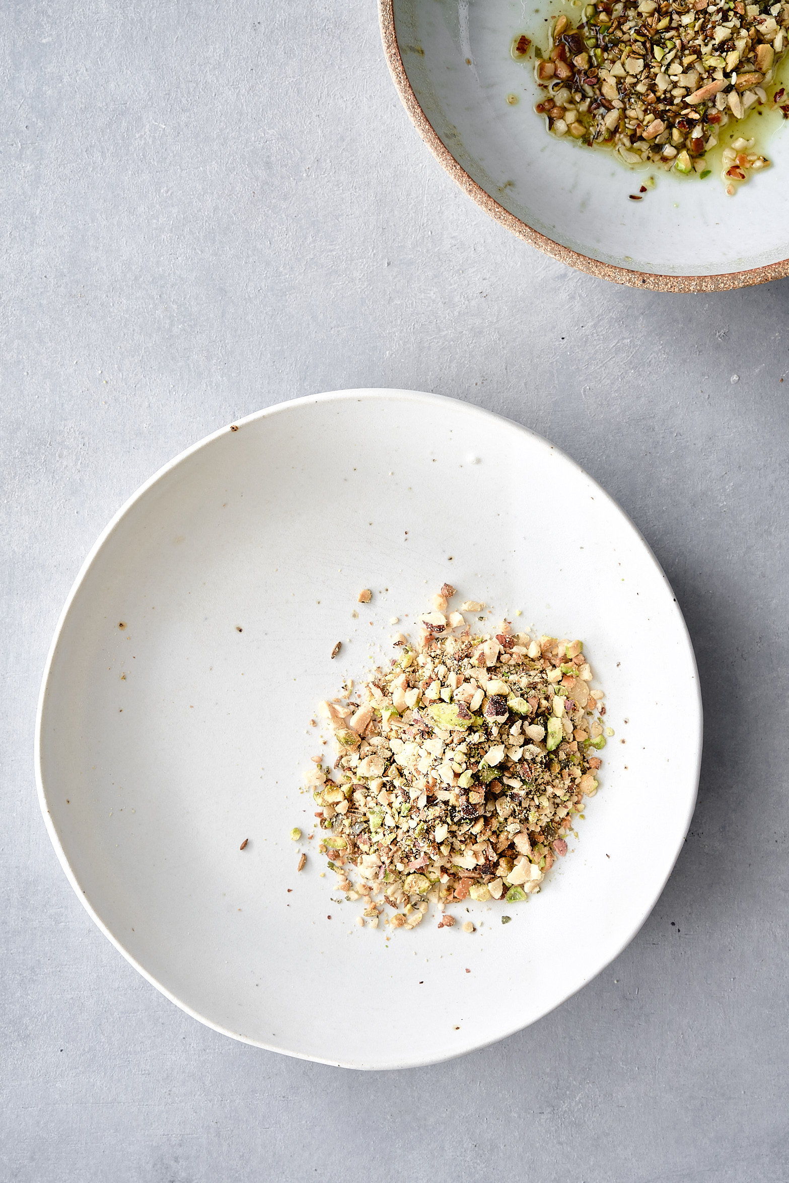 Easy pistachio dukkah recipe with nuts and seeds